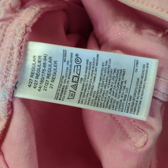 Gap Universal Leggings Belle Pink Denim Size 4/27R - Picture 9 of 11